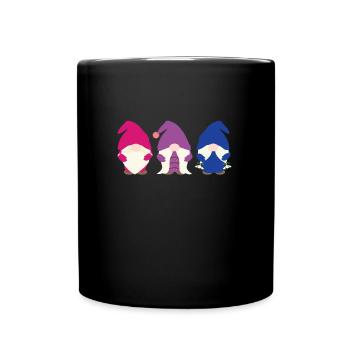Bisexuell Gnome Bisexuell Gnome Geschenk - Tasse einfarbig - Schwarz - Vorne