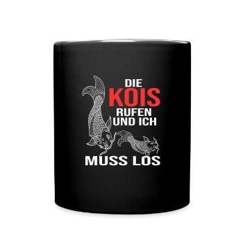 Kois Fisch Koi Liebhaber Geschenk - Tasse einfarbig - Schwarz - Vorne