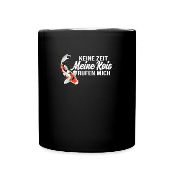 Kois Fisch Koi Flüsterer Geschenk - Tasse einfarbig - Schwarz - Vorne