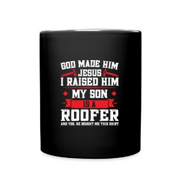 Couvreur Père Fils Couvreur Papa Famille - Mug uni - noir - Devant