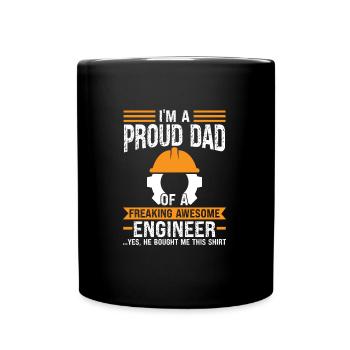 Ingenieur Vater Sohn Ingenieur Vater Familie - Tasse einfarbig - Schwarz - Vorne