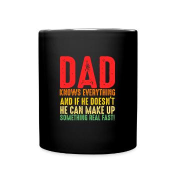 Papa Papa Cadeau de famille - Mug uni - noir - Devant