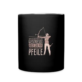 Archer Archery Archery Arrow - Full Colour Mug - black - Front