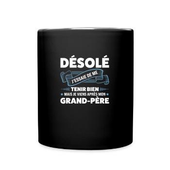 Papi Papi Famille Geschenk - Tasse einfarbig - Schwarz - Vorne