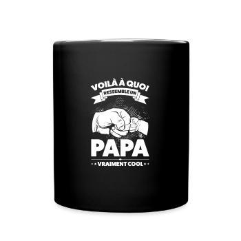 von Famille Geschenk - Tasse einfarbig - Schwarz - Vorne