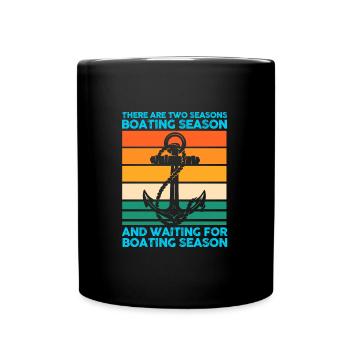 Captain Boat Captains Cadeau - Mug uni - noir - Devant