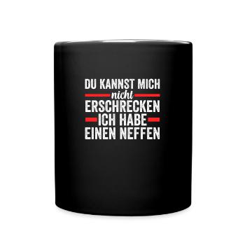 Onkel Neffe Onkels Geschenk - Tasse einfarbig - Schwarz - Vorne