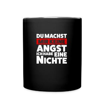 Onkel Nichte Onkels Geschenk - Tasse einfarbig - Schwarz - Vorne