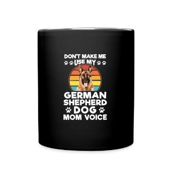 Schäferhund Mama Deutscher Schäferhund Geschenk - Tasse einfarbig - Schwarz - Vorne