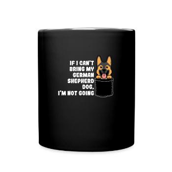 Schäferhund Mama Deutscher Schäferhund Geschenk - Tasse einfarbig - Schwarz - Vorne
