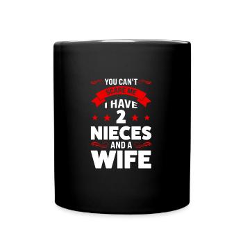 Uncle 2 Nieces Uncle 2 Nieces Gift - Full Colour Mug - black - Front