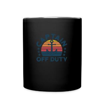 Captain Captains Boating Gift - Full Colour Mug - black - Front