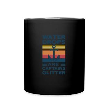 Captain Captains Boating Gift - Full Colour Mug - black - Front