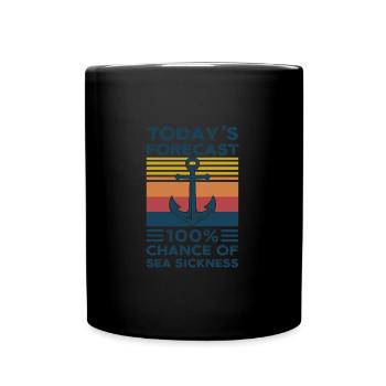 Captain Captains Boating Gift - Full Colour Mug - black - Front