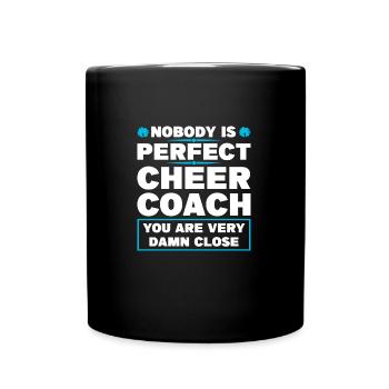coach cheer sport cheer coach gift - Full Colour Mug - black - Front