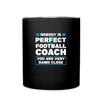 Coach Football Coach Football Game Gift - Full Colour Mug - black - Front