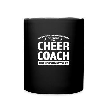coach cheer sport cheer coach gift - Full Colour Mug - black - Front