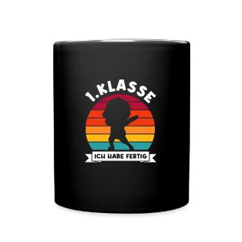 1.Klasse Dabbing 1.Klasse Abschluss Geschenk - Tasse einfarbig - Schwarz - Vorne