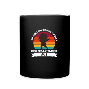 Kindergarten Dabbing Kindergartenanfänger Geschenk - Tasse einfarbig - Schwarz - Vorne