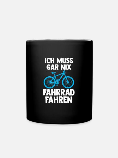 Fahrrad Rennrad Radfahrer Geschenk - Tasse einfarbig - Schwarz