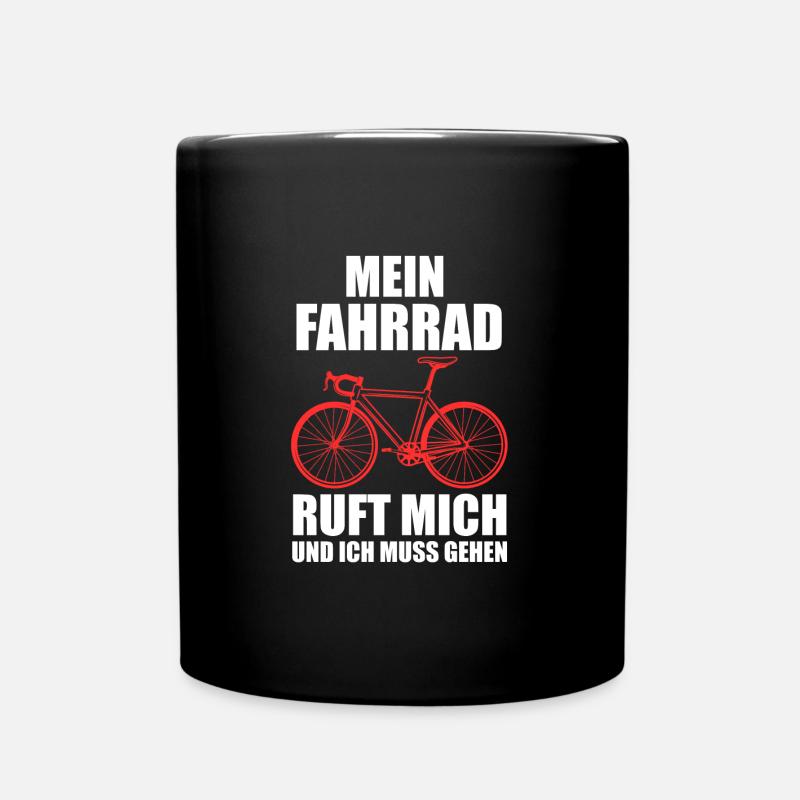 Fahrrad Rennrad Radfahrer Geschenk - Tasse einfarbig - Schwarz