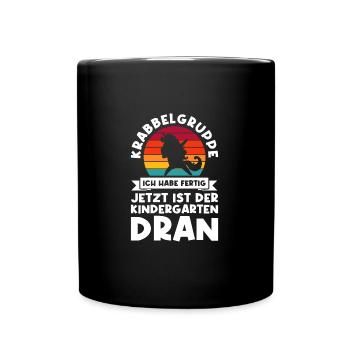 Kindergarten Einhorn Kindergartenanfänger Geschenk - Tasse einfarbig - Schwarz - Vorne