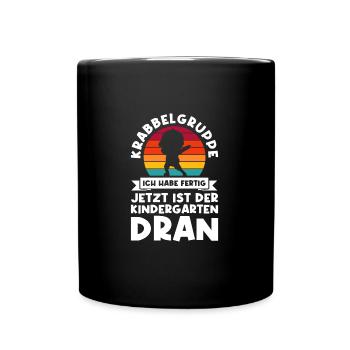 Kindergarten Dabbing Kita-Anfang Geschenk - Tasse einfarbig - Schwarz - Vorne