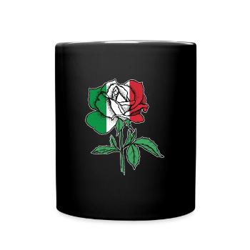 Drapeau Rose Mexicain Drapeau Cadeau - Mug uni - noir - Devant