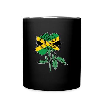 Flagge Rose Deutsche Deutsche Flagge Geschenk - Tasse einfarbig - Schwarz - Vorne