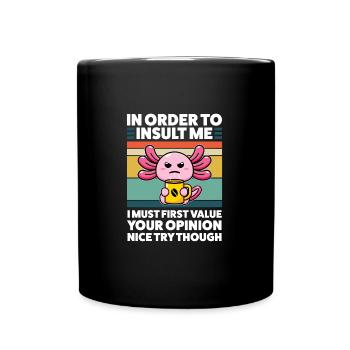 Axolotel Axolotl Lover Axolotls Cadeau - Mug uni - noir - Devant