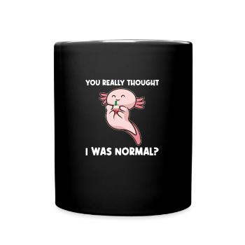 Axolotel Axolotl-Liebhaber Axolotls Geschenk - Tasse einfarbig - Schwarz - Vorne