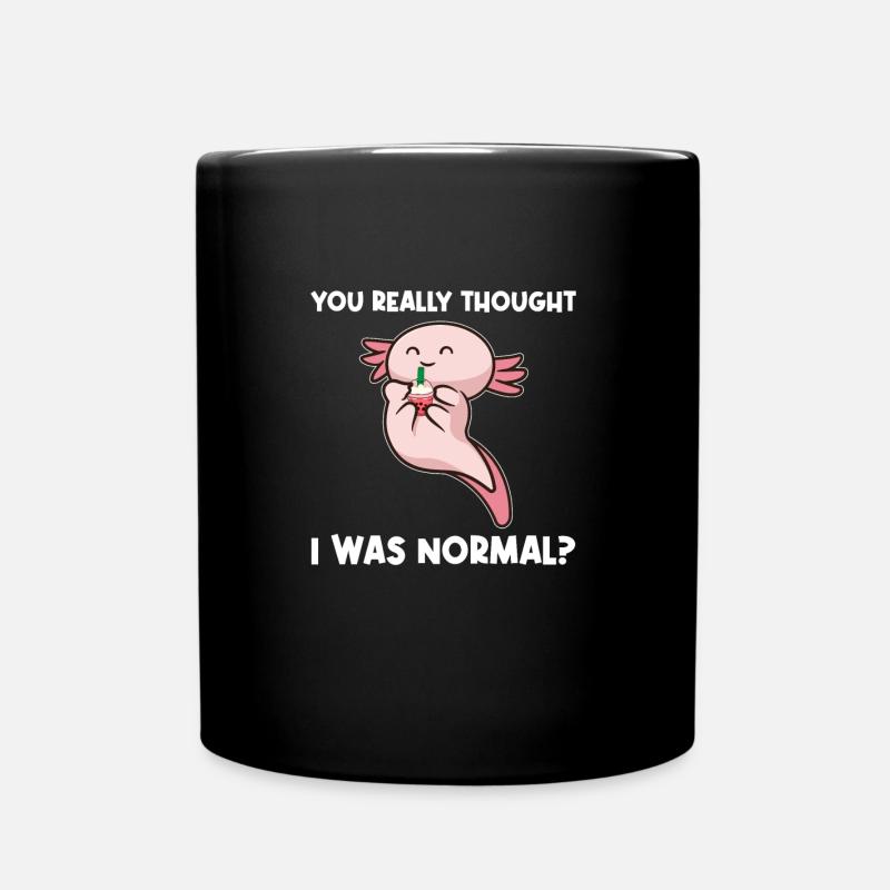 Axolotel Axolotl-Liebhaber Axolotls Geschenk - Tasse einfarbig - Schwarz