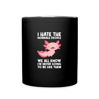 Axolotel Axolotl Lover Axolotls Cadeau - Mug uni - noir - Devant