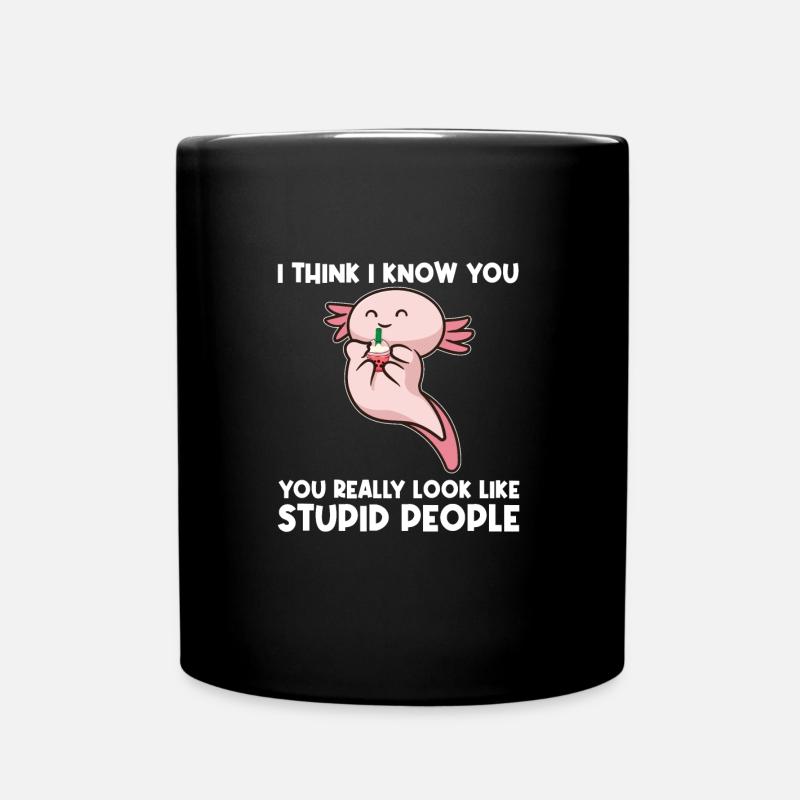 Axolotel Axolotl-Liebhaber Axolotls Geschenk - Tasse einfarbig - Schwarz