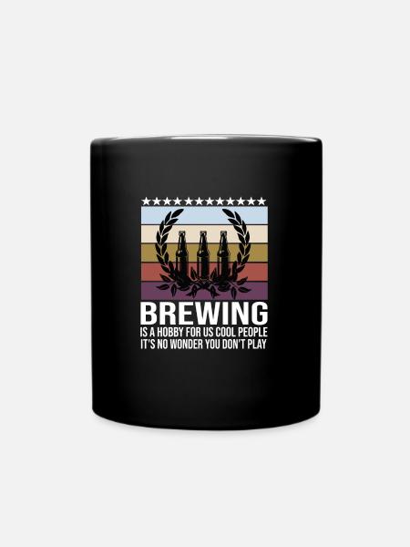 Brauerei Bier Geschenk - Tasse einfarbig - Schwarz