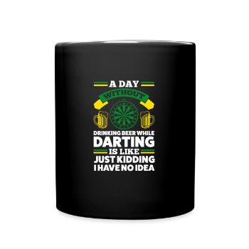 Darts Game Darts Player Gift - Full Colour Mug - black - Front