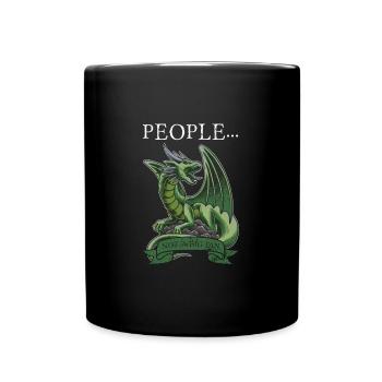 Dragon Dragon Mythical Creature Gift - Full Colour Mug - black - Front