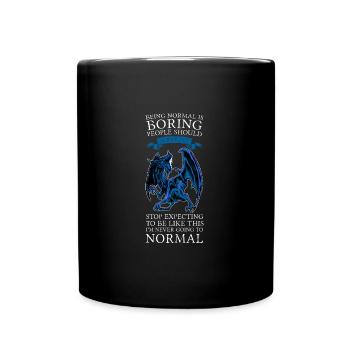 Dragon Dragon Mythical Creature Gift - Full Colour Mug - black - Front