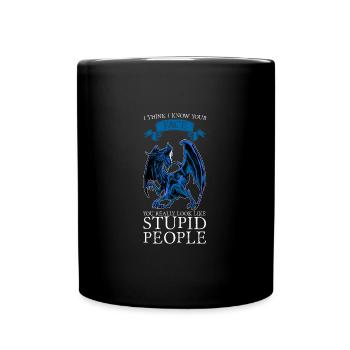 Dragon Dragon Mythical Creature Gift - Full Colour Mug - black - Front