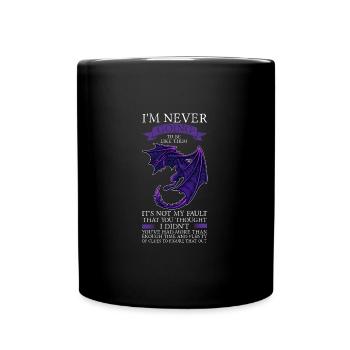 Dragon Dragon Mythical Creature Gift - Full Colour Mug - black - Front