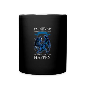 Dragon Dragon Mythical Creature Gift - Full Colour Mug - black - Front
