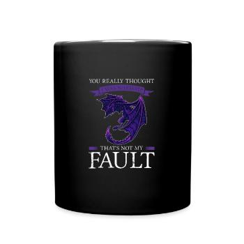 Dragon Dragon Mythical Creature Gift - Full Colour Mug - black - Front