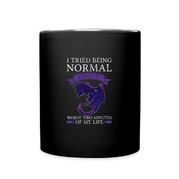 Dragon Dragon Mythical Creature Gift - Full Colour Mug - black - Front