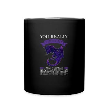 Dragon Dragon Mythical Creature Gift - Full Colour Mug - black - Front