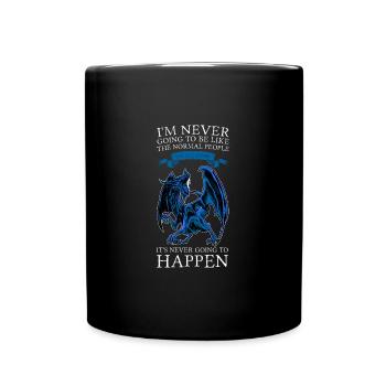 Dragon Dragon Mythical Creature Gift - Full Colour Mug - black - Front