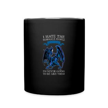 Dragon Dragon Mythical Creature Gift - Full Colour Mug - black - Front
