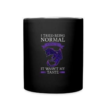Dragon Dragon Mythical Creature Gift - Full Colour Mug - black - Front