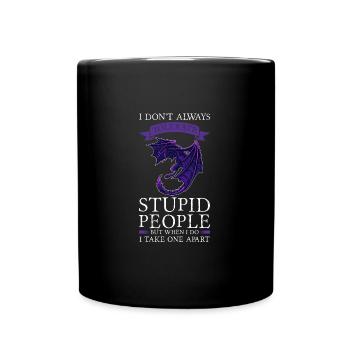 Dragon Dragon Mythical Creature Gift - Full Colour Mug - black - Front