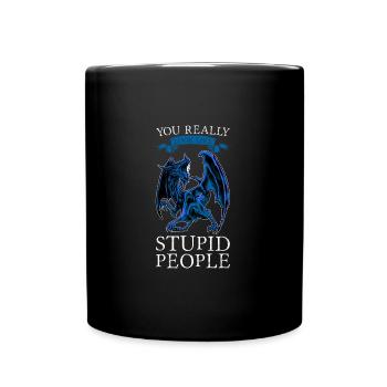 Dragon Dragon Mythical Creature Gift - Full Colour Mug - black - Front