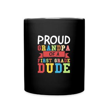 Graduation gift of the first class for the 1. - Full Colour Mug - black - Front